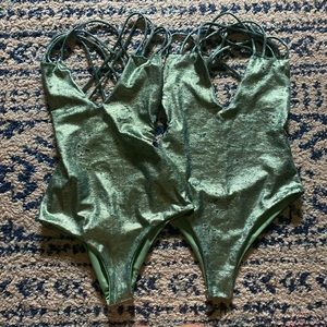 2 Custom Velvet Bombshell Bodysuit One Piece Swim